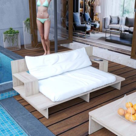 Zodat klanten zich geen zorgen hoeven te maken over extra verzendkosten bij de verkoop. Klanten kunnen kiezen uit diverse massief houten materialen. Eikenhout en teak zijn verkrijgbaar met korting. Omdat het CNC-gefreesd is.